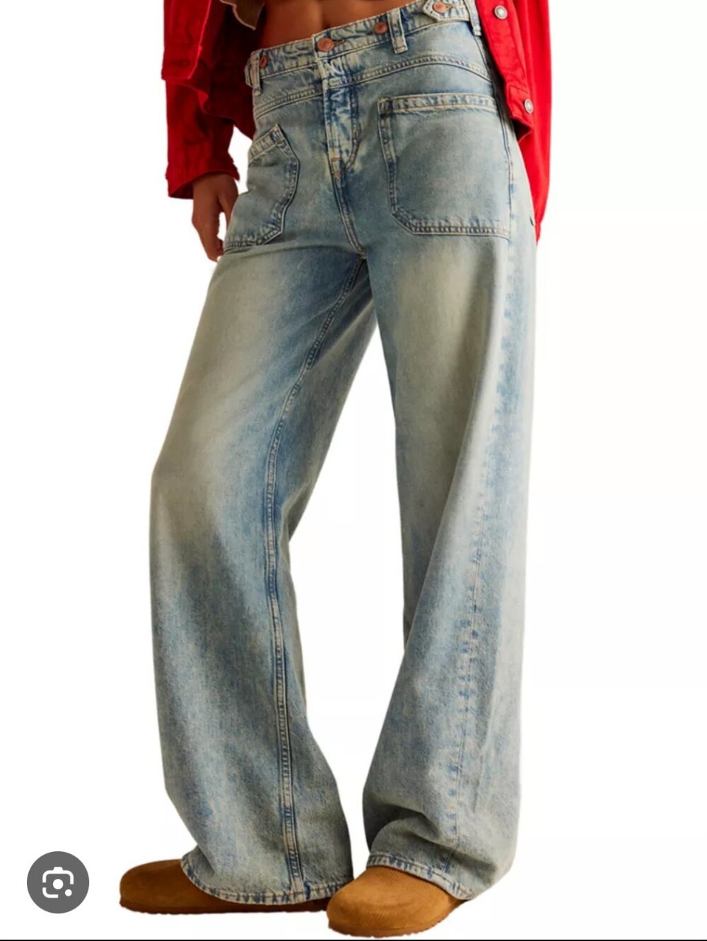 Free People Palmer Cuffed Jeans Size 28